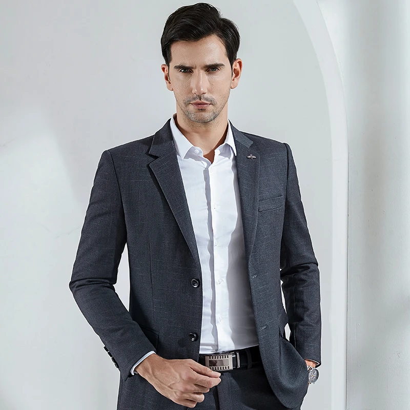 
Business Two Piece Costume Dress Coat Wedding Party Groom Wear Tuxedos Suit Men 