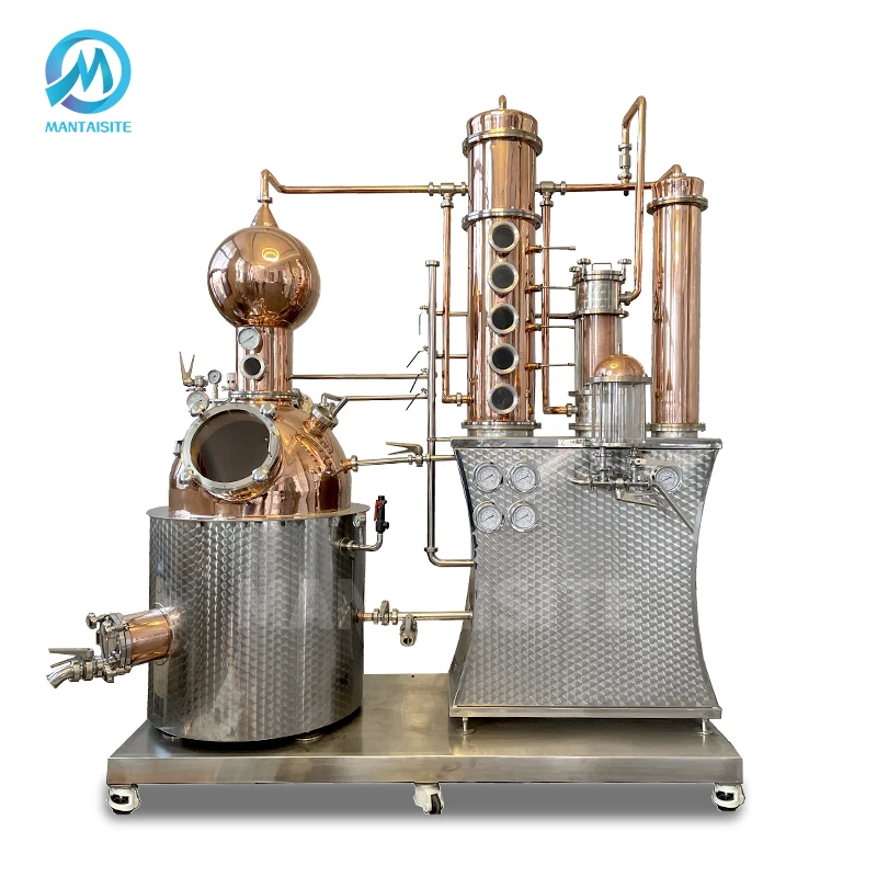500L 100L 150L 200L Whisky Copper Distiller Moonshine Stills Alcohol Distiller Copper Pot Still Distillation