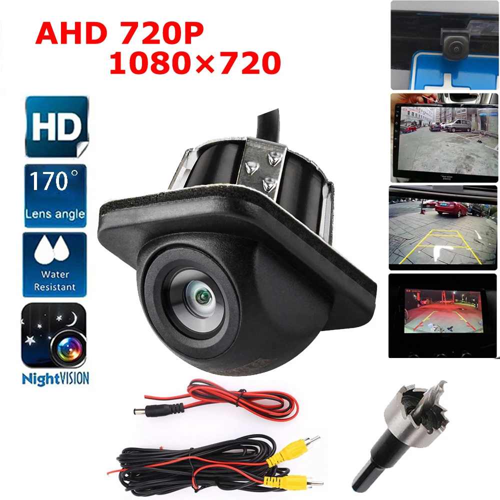 2023  Wholesale Hd Ip68 Waterproof Rearview Mirror Car Camera 720p Dvr Night Vision Drive  Camera Recorder