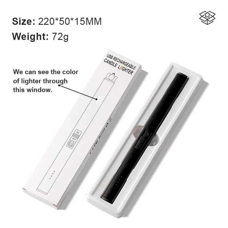 Minimalist luxury charging electric rechargeable plasma arc usb c aromatherapy candle bbq kitchen stove camping firework lighter