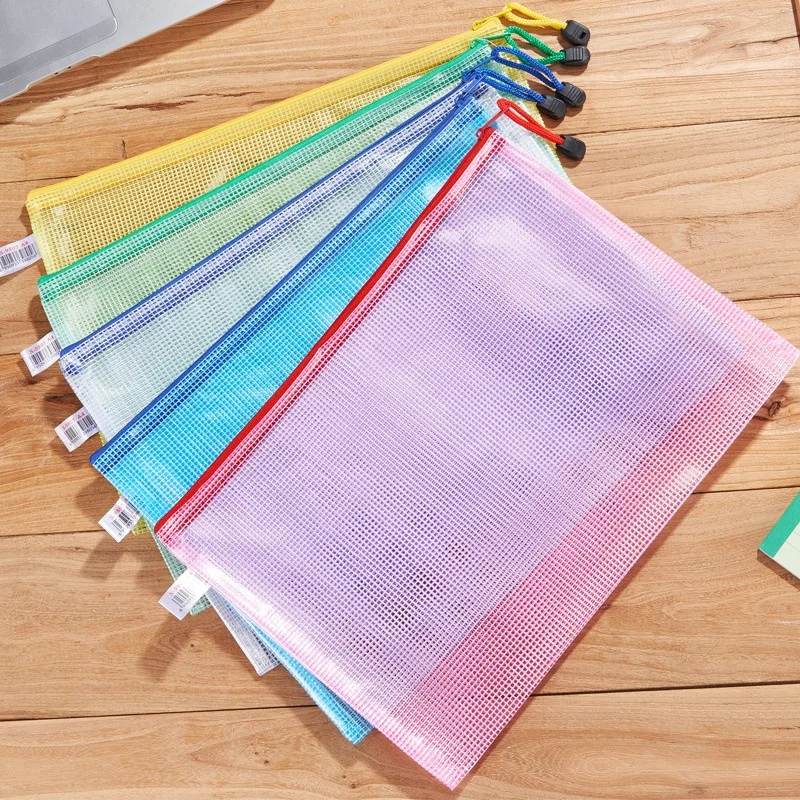 office supplies canvas PVC mesh clear organizer case document   envelope pouch file folder