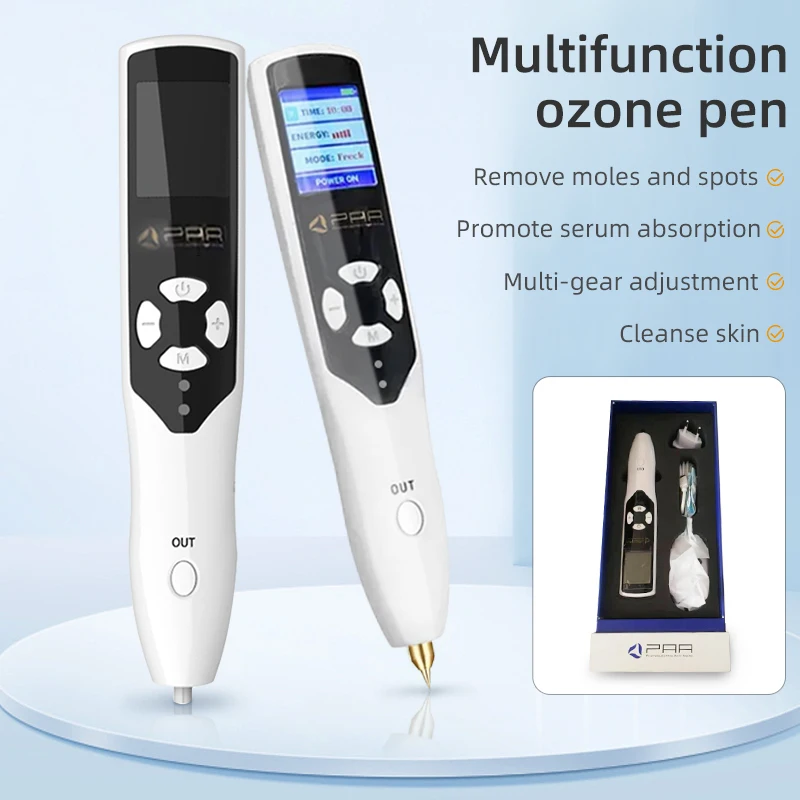 Wireless 2in1 Cold Handheld Ozone Fibroblast Plasma Pen For Eyelid Face Lifting Wrinkle Spot Mole Freckle Removal Skin Care