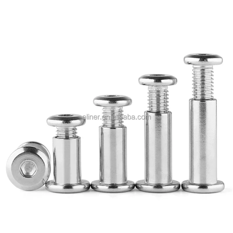 Binding Screws Nail Rivets Hex Head Socket Cap Bolt and Barrel Nut Hinge Repair Hardened Steel Lock Fixed Screw Folding Hook