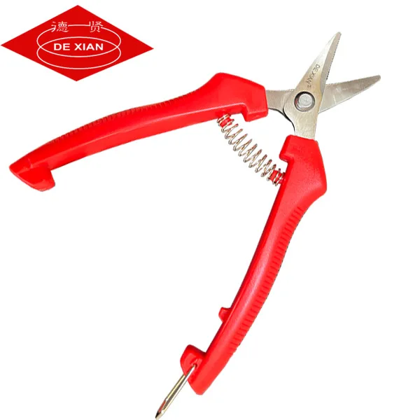 Factory Direct Wholesale Stock Stainless Steel Pruning Shears Picking Fruit Grape Fruit Branches Garden scissors