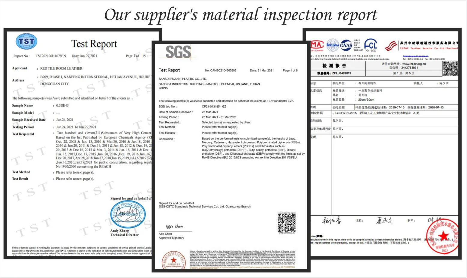 Material report