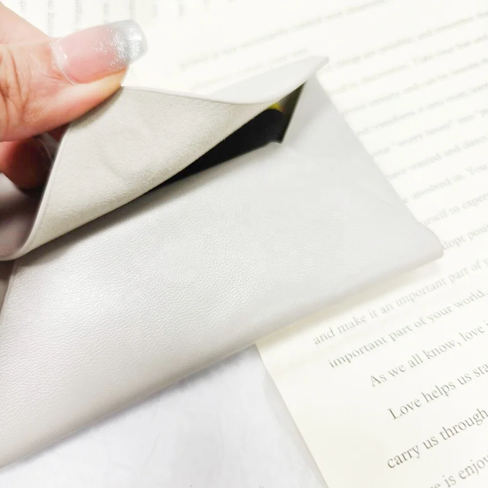 Wholesale Best Quality PVC Leather Gray ID Card Holders with Magnetic Portable Coin Wallets for Shopping