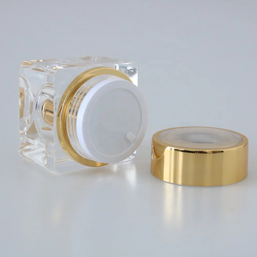 Acrylic Jars Custom 15ml 30ml 50ml Plastic Powder Cosmetic Face Cream Jars