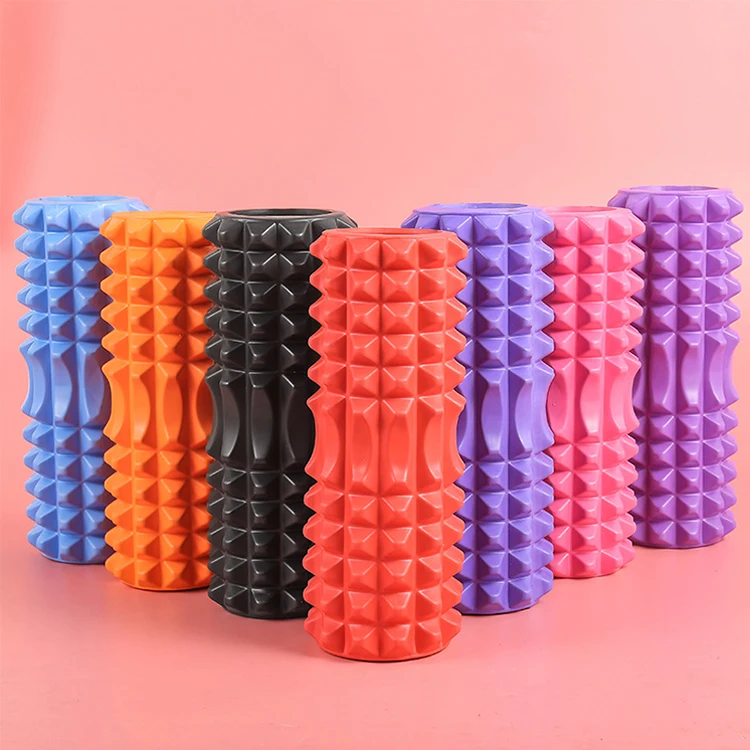 Fitness Massage Yoga Wheel Roller Column Eva Paint Foam Roller