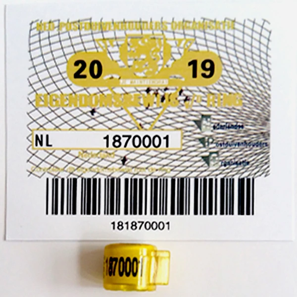 High quality Netherlands racing pigeon rings NL racing pigeon rings european countries clubs new model pigeon rings