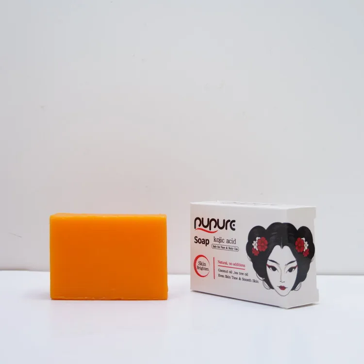 The Best Luxury Packaging Bleaching Gold Super Whitening X3 Lemon Transparent Facial Soap For Sensitive Skin With-Glutathione