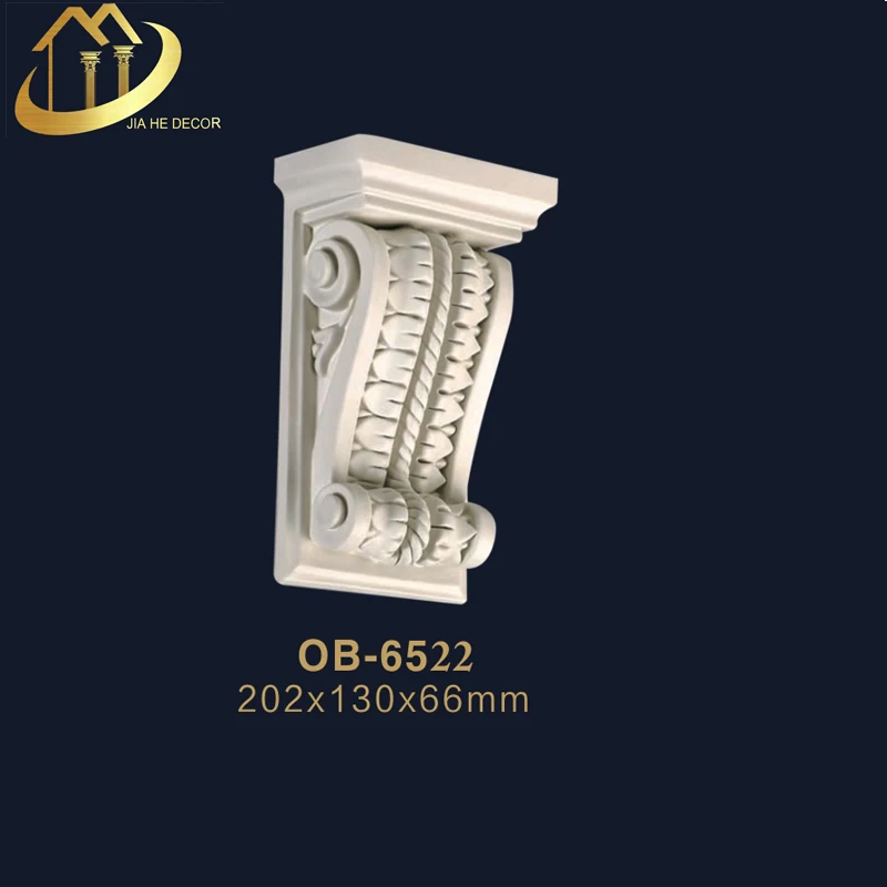 
double leaf design polyurethane bracket corbels indoor home house wall decoration idea 