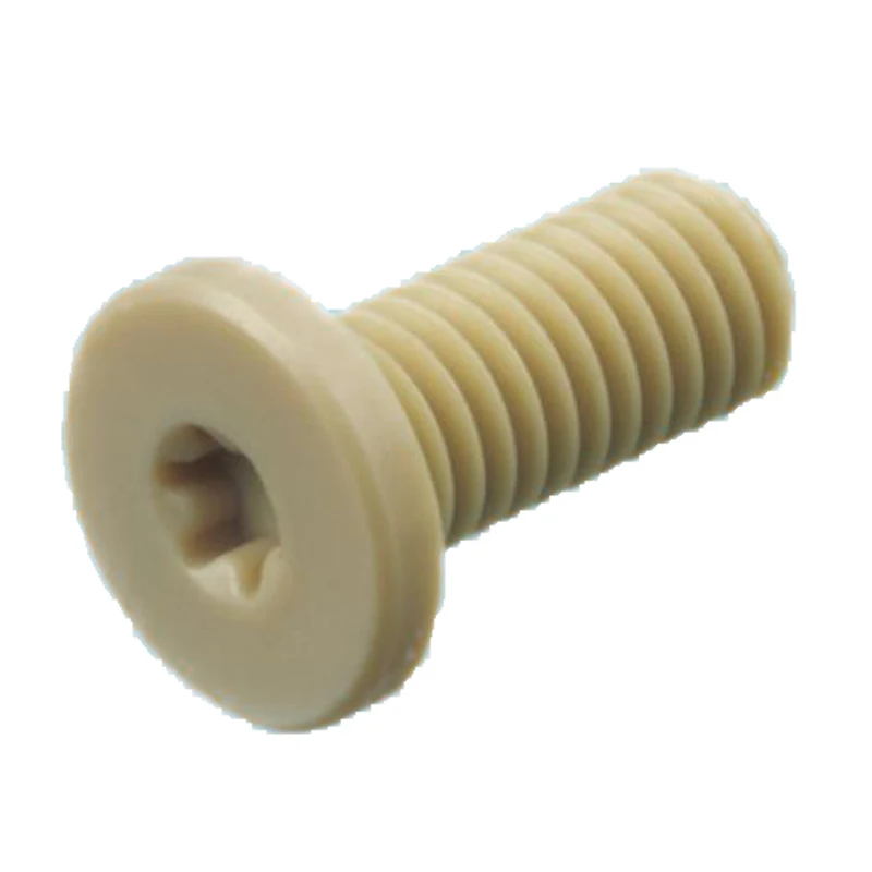 Injection molding PEEK Screw High Temperature Flame Retardant High Strength PEEK PEI Bolt custom Plastic Nut PEEK Screw