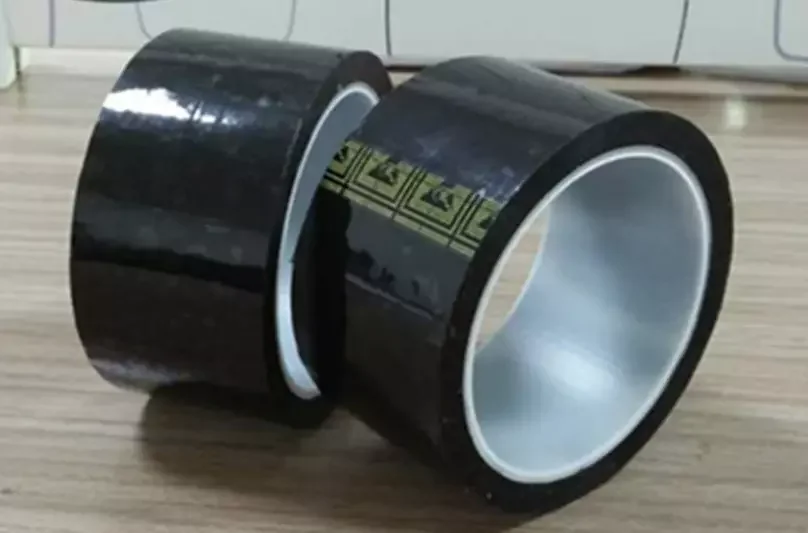 U02 48mm*36m Black Grid Single Sided ESD Tape/Brown Black Single Side OPP PET Film Antistatic Tape/Anti-Static Grid Black Tap