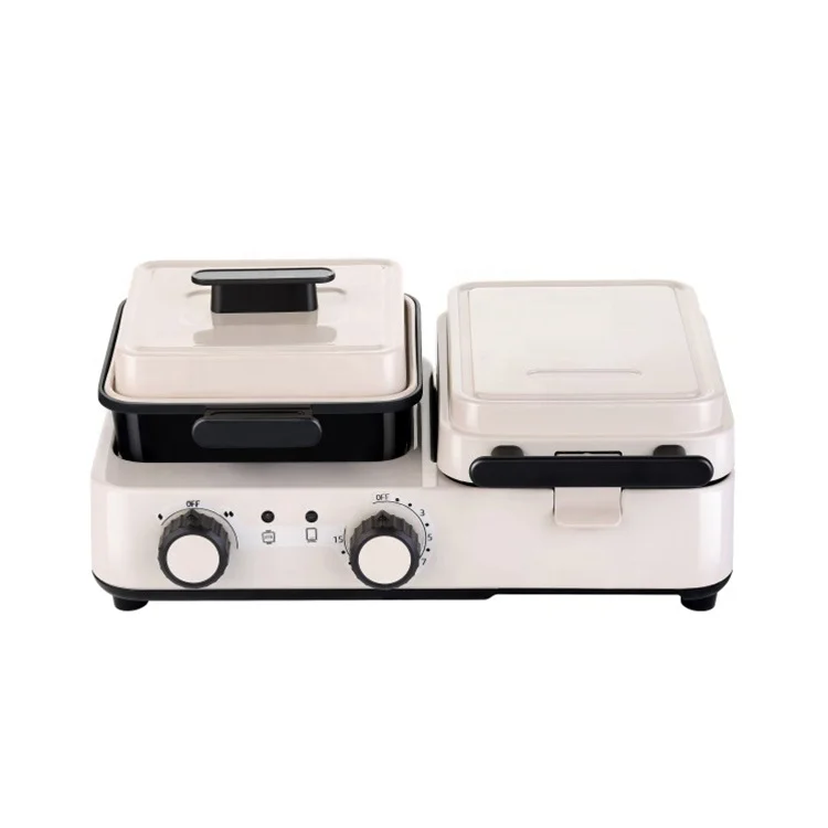 12 mins timer settling 5 in 1 digital multi-functional breakfast maker machine removable and replaceable sandwich machine