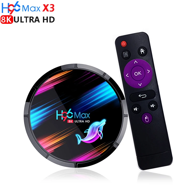 H96 MAX X3 Android 9.0 Set Top Box Amlogic S905X3 Support 5G Wifi 1080P 8K 60fps Google Player Youtube H96MAX Smart TV Box