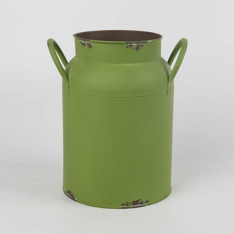 wholesale garden plant pot metal jug can antique  colour pastoral decor flower vases centerpieces ornament container packing