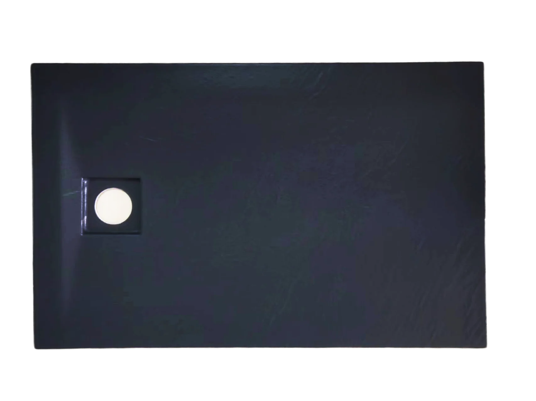 CE Certified 1000x700 mm Rectangle Rock Plate Pattern Bathroom Black Shower Rock Base Tray