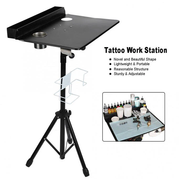 Professional Tattoo Equipment Portable Tattoo Table Desk Tattoo Work Station Table