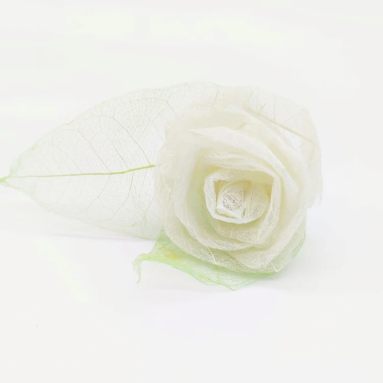 Essential Oil Diffuser Flower Natural White Maganolia Leaves Handmade Flower New Products Rose Shape Decorative Flower