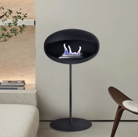 Indoor No chimney Ventless ECO fuel Standing Space Heater Bio Ethanol Fireplace Fire Pit