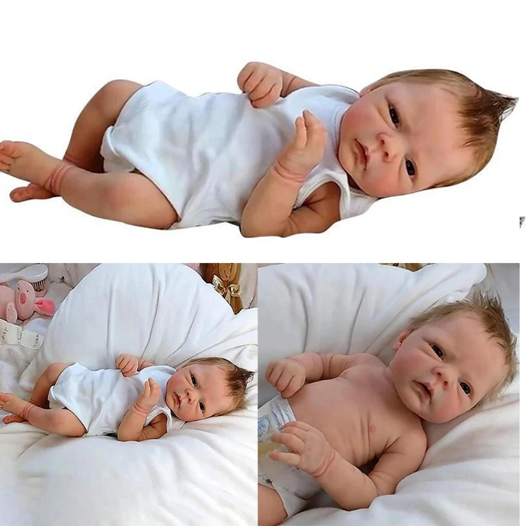 Zhoya Wholesale Soft Weighted Doll Lifelike Full Baby Silicone Reborn Dolls Mold Vinyl Newborn Reborn Baby Doll