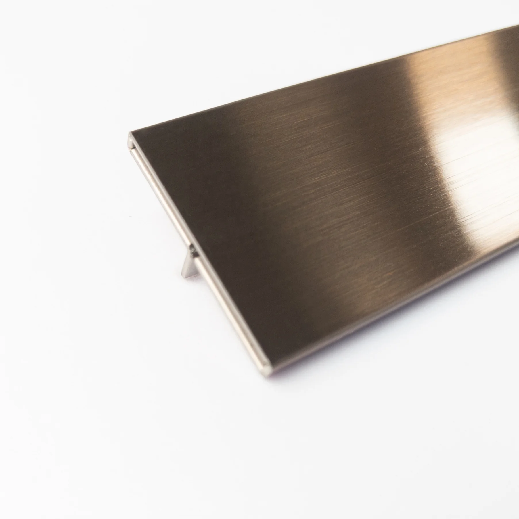 Factory Direct Sales 304 Stainless Steel Material T shape Decoration Profiles Building Trim Strip For Tile