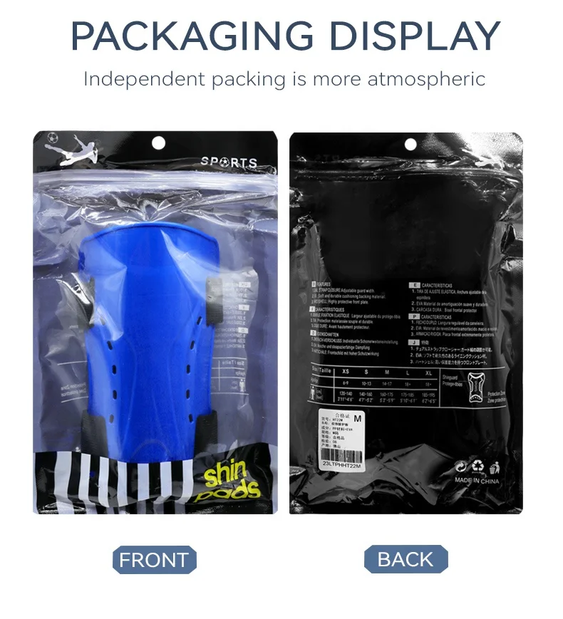 LINGTU Adjustable length Football soccer shin pads Professional Non-slip hard shell protection football shin guards