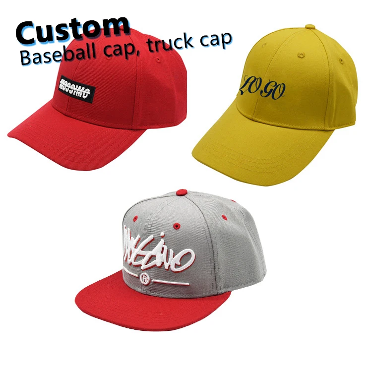 Wholesale trucker cap custom logo sports baseball  caps men hip-hop  hat  with custom logo for men women