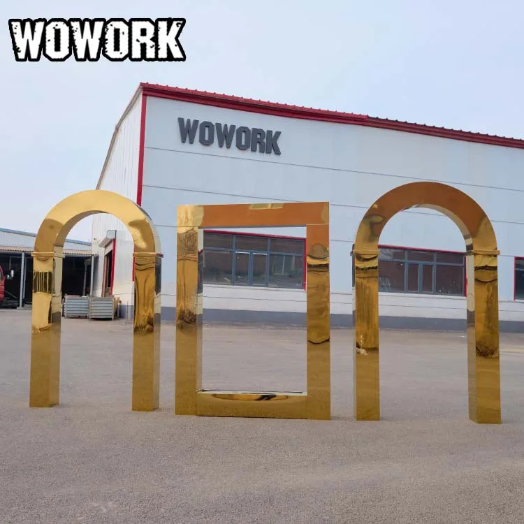 WOWORK wholesale marquee stacked letters 4ft led light backdrop stand two row marquee lights for wedding decoration