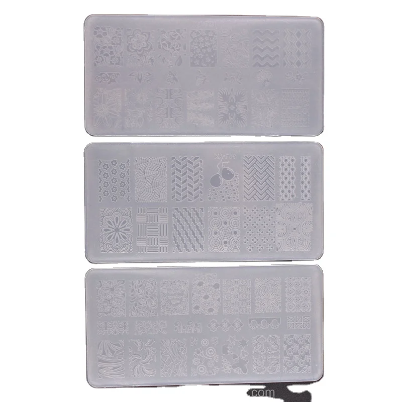 32 Designs Nail art Stamping Plates Manicure Stamper Plates With Different Colors DIY nail Stamping Image Plates