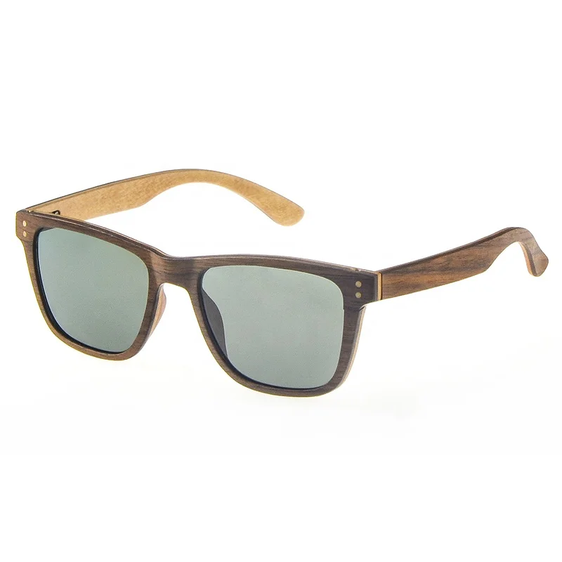 China manufacturers unisex polarized lens wood frames custom sunglasses