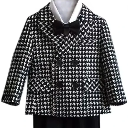 Baby Boys Suit Set Elegant Clothing Winter Sets For Wedding Occasions 2-8 Y Blazer Trouser Sets