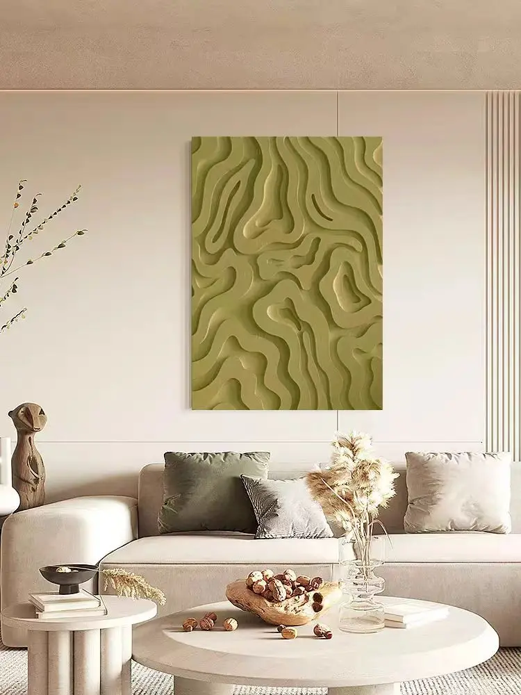 Modern Wall Art Decorative Painting Texture Handmade Relief Painting for Living Room TV Background  Home Decor
