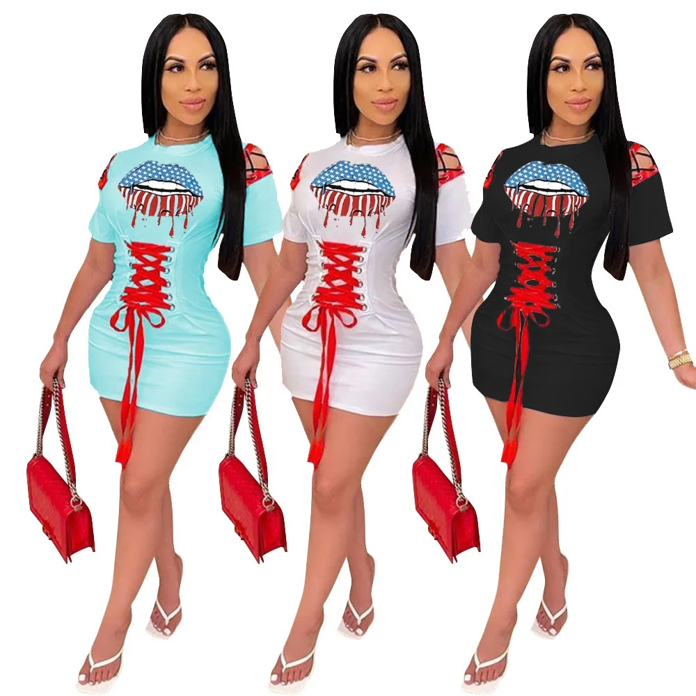 MT58-1057 новые женские глаз; Платье на бретелях с принтом на талии