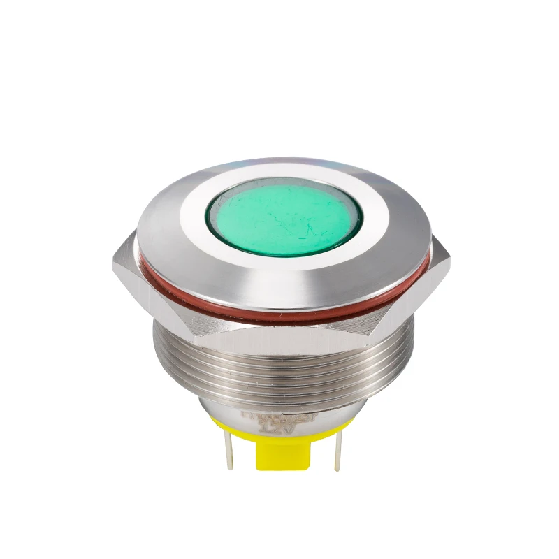 Металлический водонепроницаемый светодиодный индикатор OABB 25 мм 6 в 12 В 220