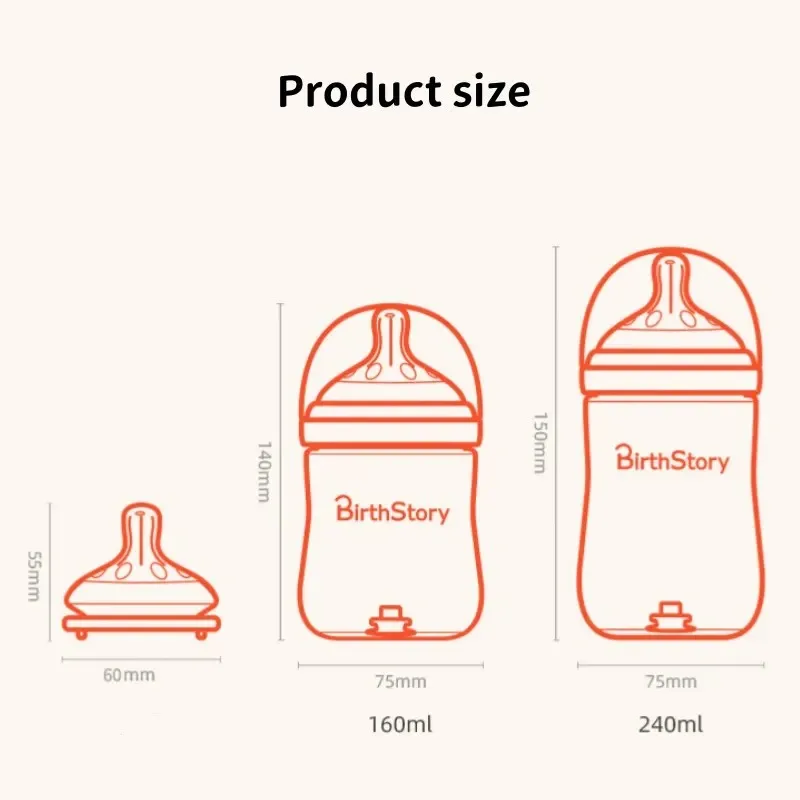 PPSU 180ml/240ml Silicone Baby Milk Bottles Baby Feeding Bottle Newborn Baby Standard Milk Bottle wholesale