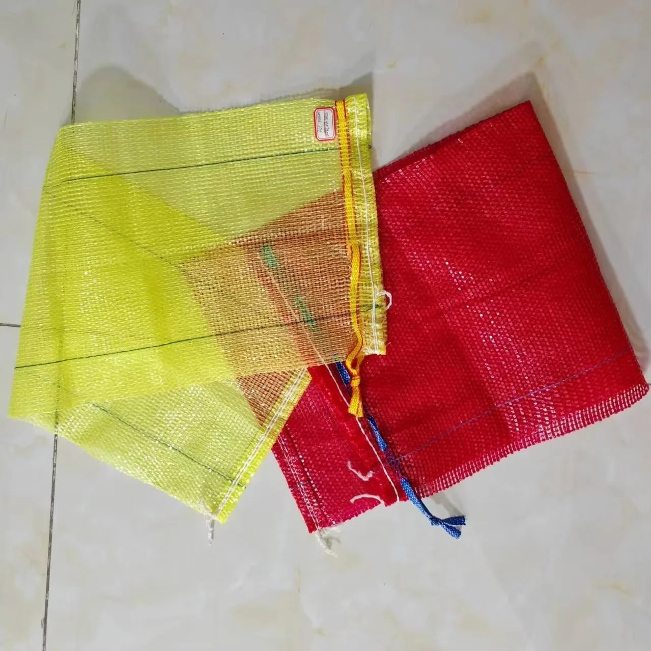 Factory Sales All Kinds Potato Poly Mesh Leno Bags Customized Mesh Net Bag for Orange Firewood Onion Carrot Pepper Corn Sacking