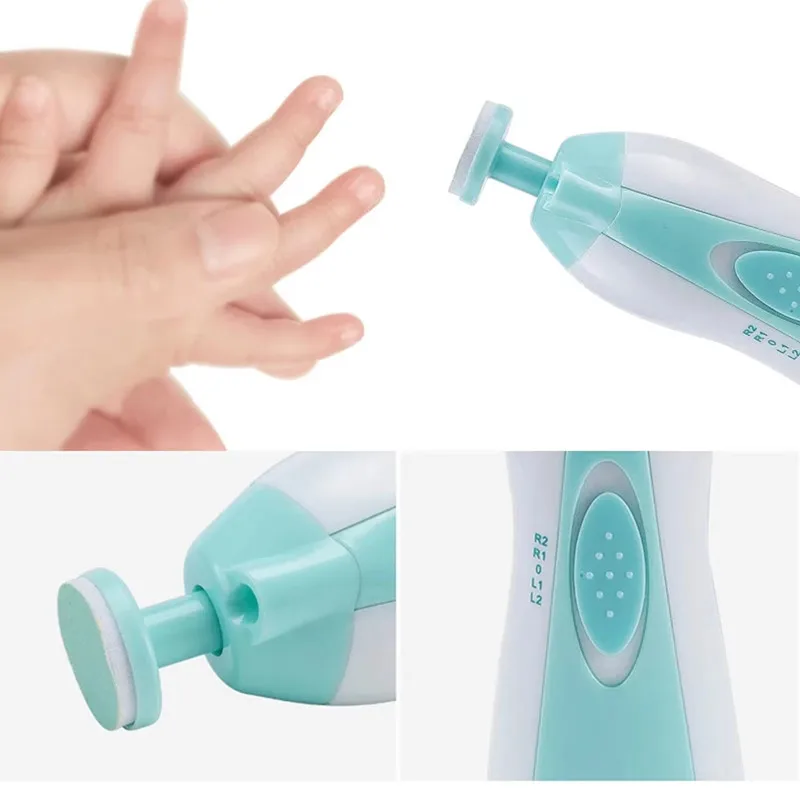 Multifunctional Electric Baby Nail Trimmer Baby Nail File Clippers Toes Fingernail Cutter Trimmer Manicure Tool Set Baby Care