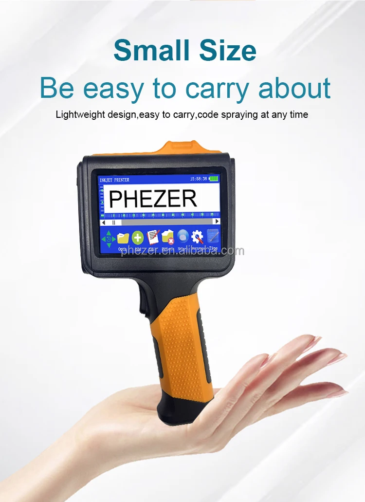 Industrial DCJET Expiry Date High Resolution portable mini Batch Code TIJ Inkjet Printer For paper metal plastic wood cotton