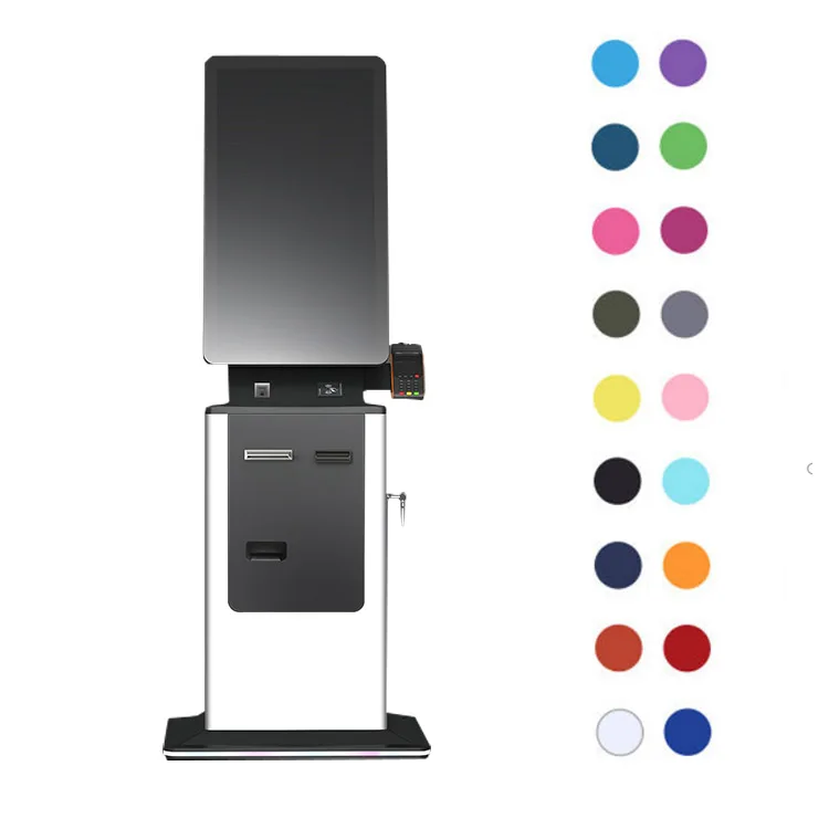 cash payment kiosk with card reader barcode bulk order cash acceptor payment kiosk