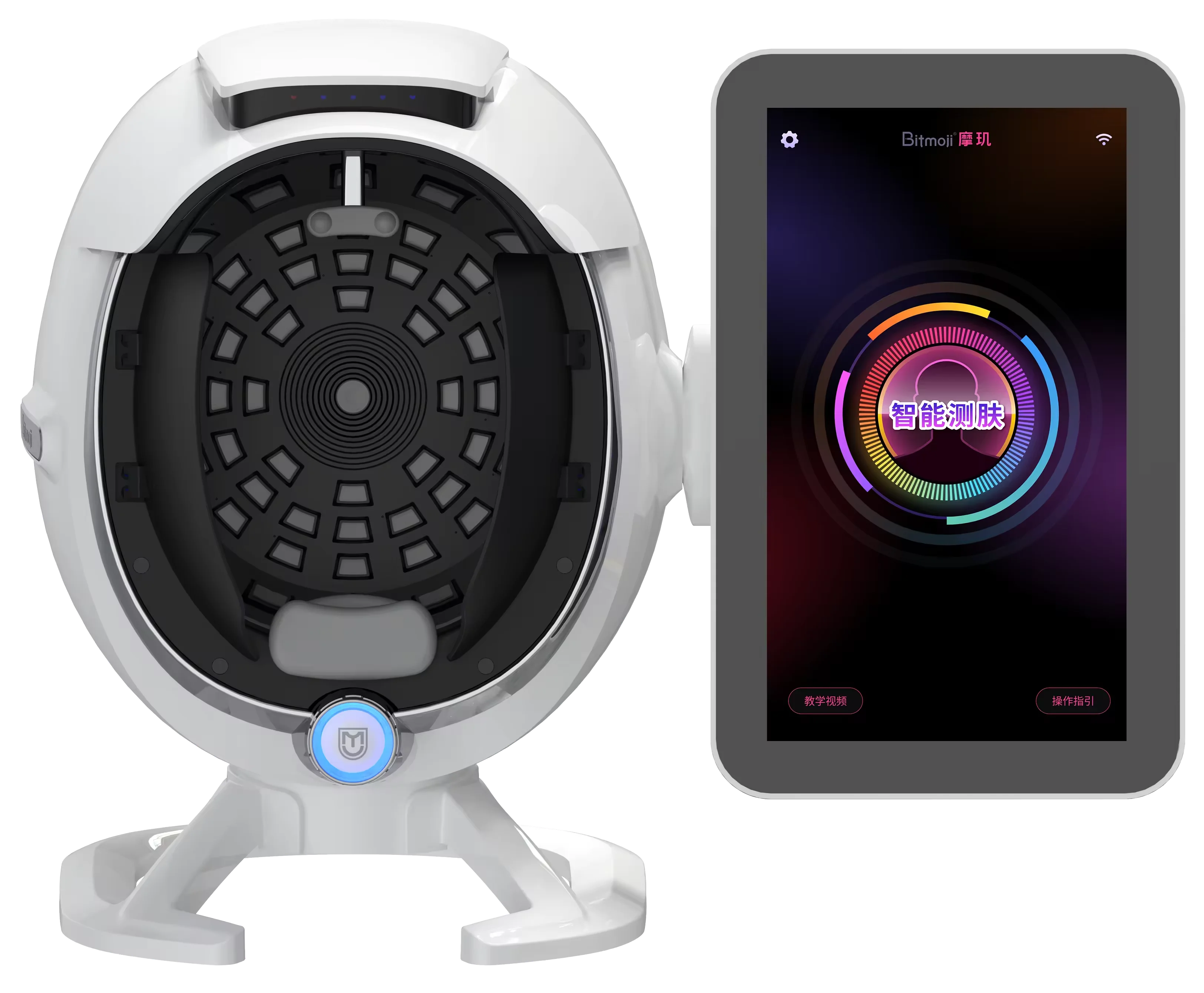 Newest Bitmoji Big Screen 15.6 Inch A6 Magic Mirror Microscopic Detect Skin Scanner Analyser Visia Facial Skin Analyses Machine