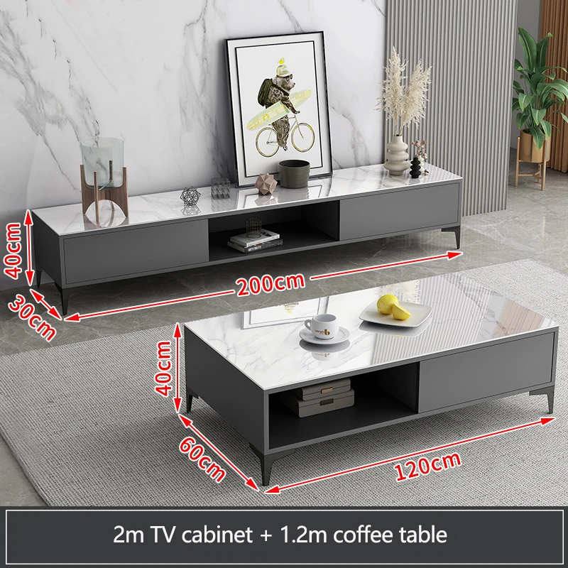 Latest Design Wooden Mdf Modern Furniture Cabinet Living Room Tv Stands And Coffee Table Set JY-C2105
