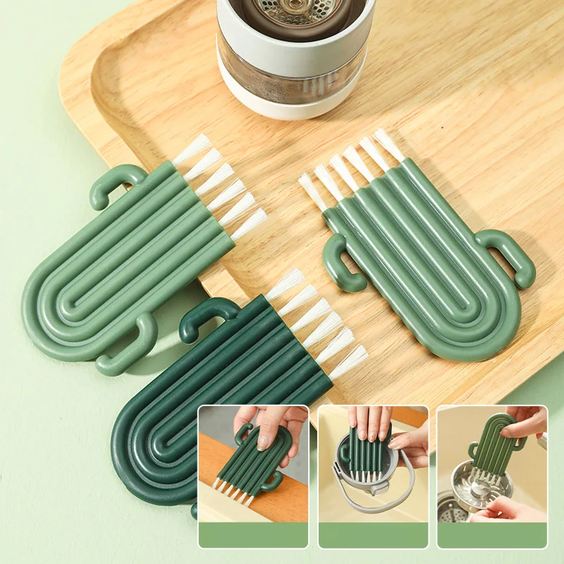 Cup lid brush Thermos cup brush household baby bottle thermos cup groove crevices multi-functional cleaning brush