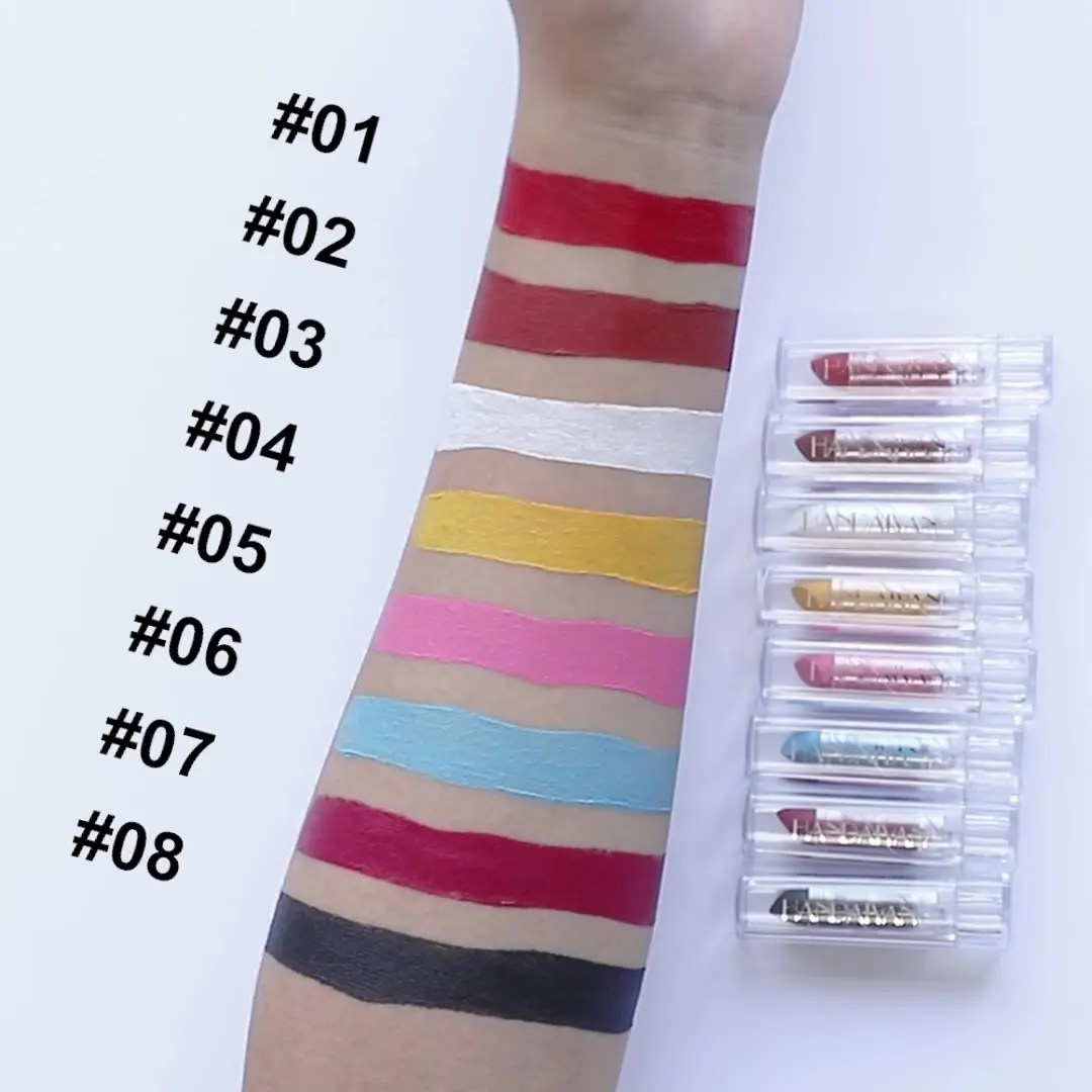 Black Lipstick No Logo Moisturizing Full Transparent Square Matte Lipstick Multi-Color Option Low Price