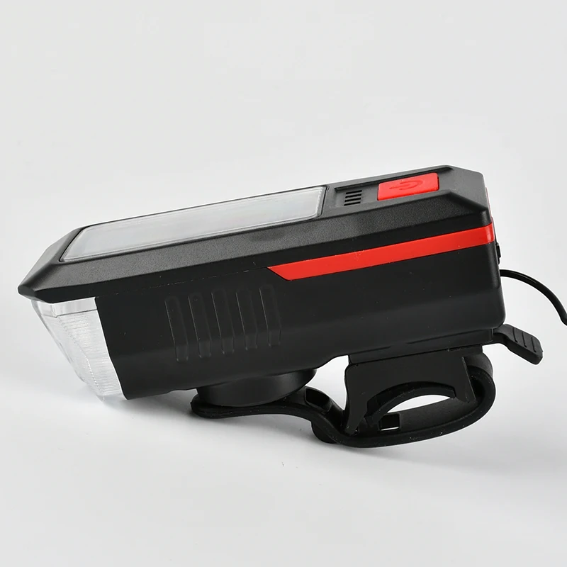 2022 Solar Bicycle Light Durability and Good Wear Resistance More Colors Options Solar Lorn Front Bicycle /Bike Light With Horn