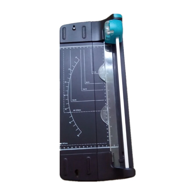 portable paper cutter with changeable cutter head for photo, postcard, business card, documents