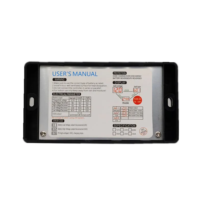  Дропшиппинг 3 режим работы от батареи Макс 4AWG провода с выходом 5V/2A напряжение на выходе USB 12/24V 10A PWM регулятором солнечного заряда