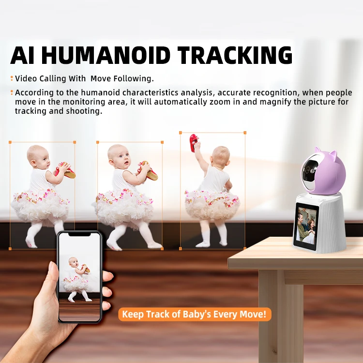 High performance 2 way video calling cctv IP wifi camera for baby monitor and night vision