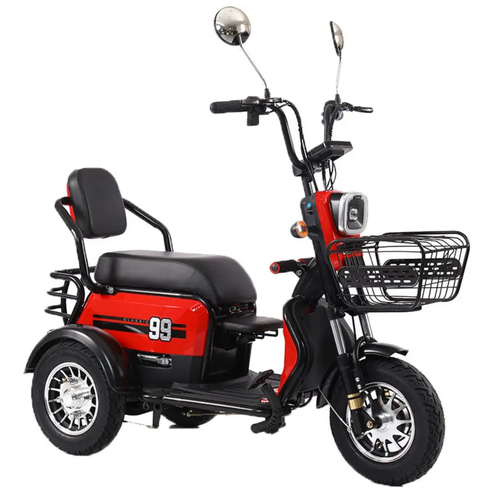 SMART IOT APP 48v/60v removable battery fat tire golf scooters electric three-wheeled scooter electric tricycle with basket