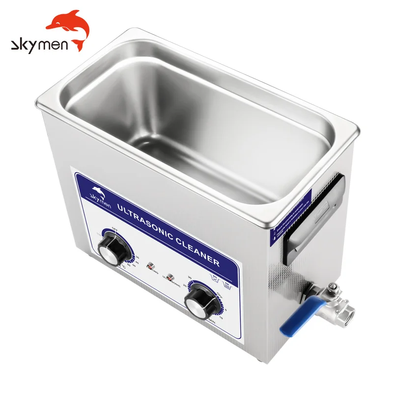 Ultrasonic Cleaner 180W 40KHz Dial Control Timer Heater 6L Volume Dental Carburator Brass Bullets Shell